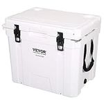 VEVOR Insulated Portable Cooler, 45 qt, Holds 45 Cans, Ice Retention Hard Cooler with Heavy Duty Handle, Ice Chest Lunch Box for Camping, Beach, Picnic, Travel, Outdoor, Keeps Ice for up to 6 Days