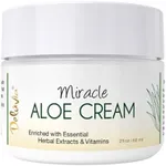 Deluvia Miracle Aloe Cream | Face & Body Moisturizer with Vitamin E & Organic Aloe Vera (2 Ounce (Pack of 1), Unscented)