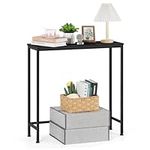 OYEAL Black Console Table for Entry