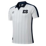 Umbro El Salvador 2024 Fourth Jersey - Represent Your Salvadorian Culture, Heat-Applied ES Badge, Official Licensed Product (US, Alpha, Medium, Regular, Regular, White), White