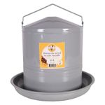 Outdoor Poultry Drinker 10L, Vintage Style for Chickens/Hens/Poultry. Enamelled steel drinker