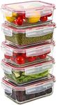 Vinsani Glass Food Storage 5-Pack 8