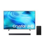 SAMSUNG 75 Inch Crystal UHD U8000H 4k Smart TV + SAMSUNG HW B550F/ZC 2.1 Channel Soundbar
