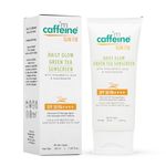 mCaffeine Niacinamide and Hyaluronic Acid Sunscreen SPF 50++ for Oily Skin | Mattifying, Zero White Care, Water Resistant & Non Sticky Sunscreen for Women & Men | Prevents Tan & UV Damage - 50ml