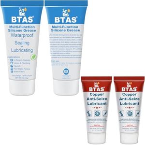 BTAS Faucet Grease 1 oz 2 Pcs & Spark Plug Anti Seize 1 oz 2 Pcs