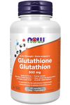 NOW glutathione 500mg, with Silymarin & Alpha Lipoic Acid, 60 Veg Capsules 60 count