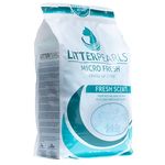 Litter Pearls Micro Fresh Scented Non-Clumping Crystal Cat Litter with Odorbond, 7lb,White, Clear and Blue Crystals,10609