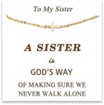 Tarsus Sisters Gifts from Sister Birthday Gifts Christian Gifts for Women Religious Jewelry Cross Bracelet for Women