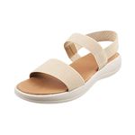 Metro Womens Synthetic Beige Sandals (Size (3 UK (36 EU))