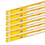 Wipro Garnet 22W LED Batten for Living Room & Bedroom | Bright & Energy Efficient Tubelight for Home | Cool Day Light (6500K) with 2200 lumen|4Feet, Pack of 6