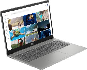 HP Chromebook Plus 15.6" Laptop – i3, 8GB RAM, 128GB SSD, Silver