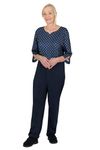 Ovidis Daytime Dementia Clothing - Alzheimers Anti-Strip Jumpsuit - Onesie for Elderly Women - Bella Midnight M