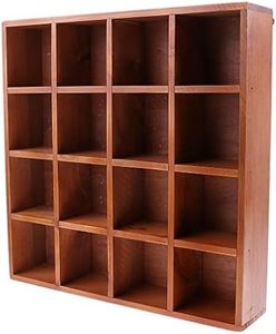 Blesiya Wooden Home Garden DIY Cupboard Cabinet Wall Mount Shelf Case Box Shadow Case Bonsai Vase Books CDS Display