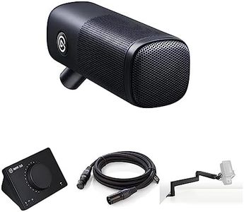 Elgato XLR Microphone Complete Bundle - Dynamic Mic, Boom Arm (Low Profile), XLR Cable, USB Interface, Free Mixer Software for Streaming, Podcasts, Vocal Recording, Starter-Friendly Audio Kit, PC/Mac