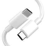 ACOCOBUY USB C to USB C Cable for Google Pixel 9 Pro/8a/7/6a Charging Cable 1.8M/6FT 60W 3A USB Type C to Type C PD Fast Charging Cable for iPhone 16 15 Pro Max Plus for Samsung S24 FE/S23/S22/S21/S20