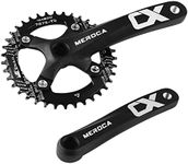 ZTZ Mountain Bike 170mm Crankset with 104 BCD 32/34/36/38T Chainring, Aluminum Alloy MTB Crank Narrow Wide CNC Round Chainring Bolts Fit for Mountain Bike, Road Bike Crank