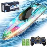 G-Tmarried RC Boat with LED Lights,