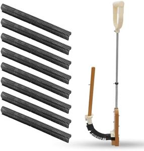 BERPET Pex Stapler for Foam Board with 1100 Pcs 1.5 Inch Staples, Stand-Up Heavy Duty Manual Tacker for 1 or 2 Inch Foamboard Insulation, Professional Radiant Floor Heating Installation Tool