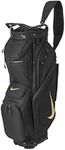 Nike Performance Golf Cart Bag 14-Way, Full-Length Divider (Black/Gold) - Unisex