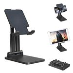 Urlixin Tablet Stand Foldable Extendable & Adjustable Tablet Holder for Desk, Super Sturdy Dual-Pole Support Monitor Stand Compatible with iPad/Tablets/Smartphones/Surface Pro/Portable Monitor