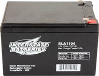 Interstate Batteries 12V 12Ah Battery (F2 Terminal) SLA AGM VRLA Rechargeable Replacement for Electric Fences, Generators, Medical Devices, Universal Power (SLA1104)