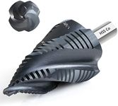 Matework M35 Cobalt Step Drill Bit, Four Spiral Flute Unibit Step Drill Bit (3/16"-1-3/8") Wear-Resistant TiAlN Coated, 3/8" Shank for Metal, Carbon Steel, Stainless Steel, Wood, Plastic (19 Size)