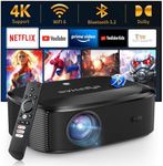 4K Projector with Wifi and Bluetoot