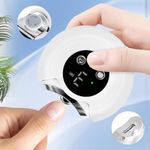 Yibosoar Electric Automatic Nail Clipper with LED Light & 3 Speeds, Fingernail Cutter and Polisher 2 in1 Nail Scraps Storage Rechargeable Safety Fingernail Trimmer for Baby Seniors and Adult