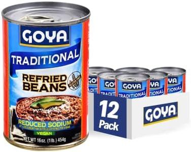 Goya Foods Refried Pinto Beans, Reduced Sodium, 16 Ounce (Pack of 12)