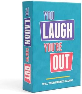 DSS Games You Laugh You're Out A Party Game with Hilarious Charades Family Card Games for Adults & Kids, 125 Prompt Cards Fun Card Games for Family Game Nights, Gatherings, & Parties Ages 14 +