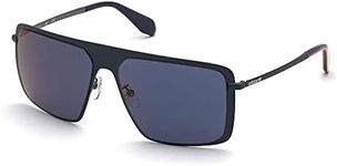 adidas Men's Glasses, Opaque Blue, Lenti Specchiate Blu