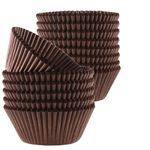 Green Direct Cupcake Liners - Standard Size Brown Cupcake Wrappers to use for Pans or carrier or on stand - Paper Baking Cups Pack of 500