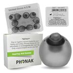 Phonak Vented 4.0 Dome Medium (0.35 inch=9mm) 10 Domes, Genuine OEM Switzerland Replacement by Sonova, Hearing Aid Domes for Phonak Audeo Marvel Paradise Lumity Accessories -1 Pack/10 Domes Total