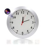 4U Spy Wall Clock Camera, Hidden Spy Camera Clock HD 1080P Wall Clock camera Nanny Camera with Motion Detector Video Recorder for Home Security and Office Security, No WIFI Needed