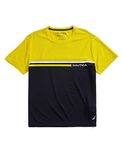 Nautica Men's Navtech Colorblock Tee, Zest, Medium