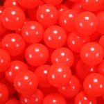GUESVOT 2.75 Inch Big Ball Pit Balls - Crush Proof Plastic Balls for Ball Pit Pack of 50pcs Set for Toddlers Ball Pool Playtent Tunnels with Reusable Storage Bag (Red)