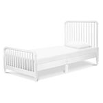 DaVinci Jenny Lind Twin Bed with Wood Spindle Posts, Mattress Support Slats Included, White