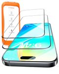 TORRAS for iPhone 16 Pro Screen Protector UNBREAK TOP 9H+ Glass (Ultra Shatter-Resistance) Screen Protector for iPhone 16 Pro Tempered Glass [Easy Installation] (Longest Durable), 2 Pack