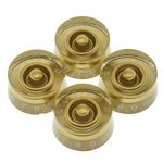 Dopro 4pcs USA(Imperial) LP Guitar Speed Dial Knobs 24 Fine Splines Control Knobs for USA Les Paul/CTS Pots Gold