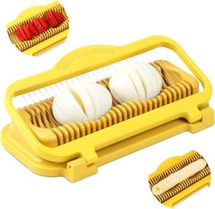Banana Slicer Egg Slicer for Hard Boiled Eggs, Stainless Steel & Aluminium Wires Strawberry slicer Multipurpose Heavy Duty Dishwasher Safe Banana Cutter slicer