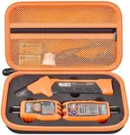 Case Compatible with Klein Tools ET310 AC Circuit Breaker Finder & 80016 Outlet Repair Tool Kit & RT250 GFCI Receptacle Tester. Electrical Tools Storage Organizer Holder Bag (Box Only)-Orange Inner