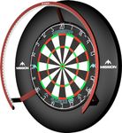 Mission Darts TOR270 Torus 270 | Dartboard LED Lighting System with Easy Access Area for Unrestricted Play, Sand Blasted Black (Metallic Red, Standard Plug)