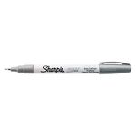 Sharpie Oil-Based Paint Marker, Extra Fine Point, Metallic Silver, 1 Count - Great for Rock Painting