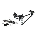 Camco EAZ-Lift Elite 1,200lb RV Weight Distribution Hitch - Adjustable Sway Control & Interchangeable Spring Bars - Pre-Installed Hitch Ball & Sway Control Ball - 1,400lb Max Tongue Weight (48069)