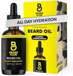 Beard Club Beard Oil for Men - 2oz Classic Sandalwood Natural Mens Beard Oil with Castor & Amber Oils - Beard & Mustache Conditioner - Hydrates, Softens & Soothes Dry Skin - Strengthens Hair Follicles