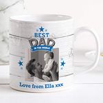 Thoughtful Gifts Personalised Dad Mug a Great Gift for Birthday Christmas or Fathers Day Add a Photo and a Special Message, Customised Dad Cup