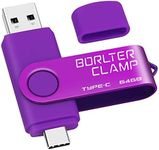 64GB USB Type-C Flash Drive, BorlterClamp USB C 3.0 Jump Drive Memory Stick Dual Port for Android Smartphones Samsung Galaxy S10/S9/S8/Note 9, LG, Huawei, Tablets & Computer (Purple)