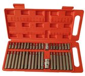 Inditrust 40pc Torx set Star Spline set Hex Allen Key Socket Bit Set 3/8 & 1/2 Drive Alan T20-t55 Socket Set (Pack of 40) (PLASTIC BOX)