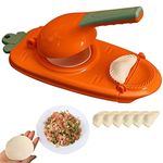 SHAYONAM 2 in 1 Dumpling Maker Ghughra Momos Maker Machine, Skin Press Mould for Gujiya Ghughra Mould Machine, Kitchen Dumpling Making Tool with Dumpling Puri Maker (Assorted Color, Design 2)/*-