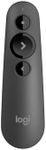 Logitech R500s Laser Class 1 Presenter Bluetooth and USB / Presentation Clicker - Universal Compatibility, 20m range, Customisable, Smart Battery 12 months usage - Dark Grey